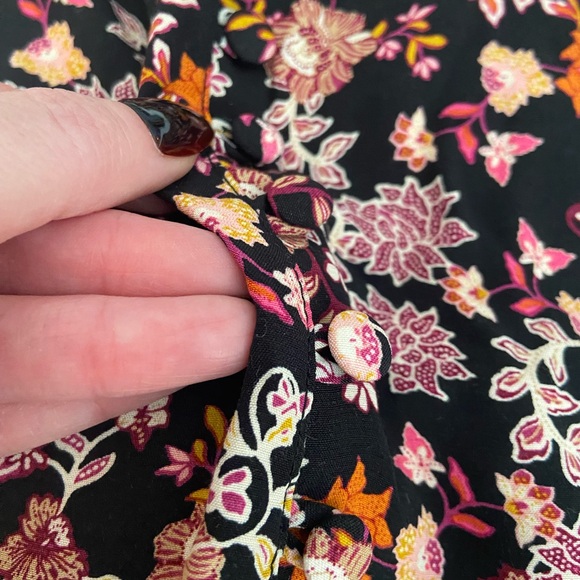 LOFT FLORAL MIDI SKIRT SIZE XL - Picture 5 of 9